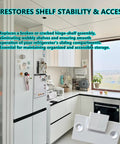 Refrigerator Hinge Shelf Assembly Replacement DA97-05251B Direct OEM Fit For Top Brand Models Compatible With 2049739 And DA97-05251A in kitchen setting