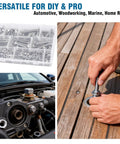 260 Piece SAE Bolts And Nuts Hardware Kit With Hex Bolts Nuts Washers 1/4-20 5/16-18 3/8-16 Stainless 304 Rust Resistant