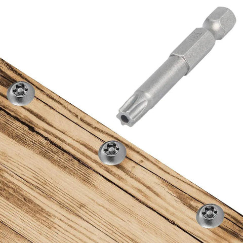 Beefy 12 Piece Torx Bit Set With One Quarter Inch Hex Shank T5 To T40 S2 Steel Tamper Proof 6 Point Security Star Bits And Handy Handle