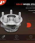 Front view of Front Wheel Bearing And Hub Assembly 5-Lug Fit For Subaru Forester 2014-2018, Impreza 2014-2019, Crosstrek 2016-2021