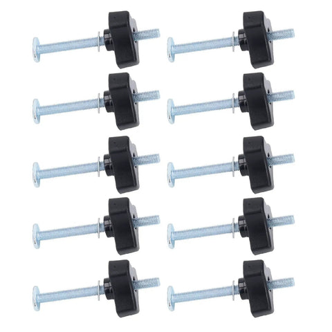 10 Piece T Track Knobs Kit With M8x100mm Bolts Nuts And Washers For Woodworking Jigs And Fixtures Stainless Steel Build For Quick Secure Setup And Easy Clamp Adjustments, eight knobs