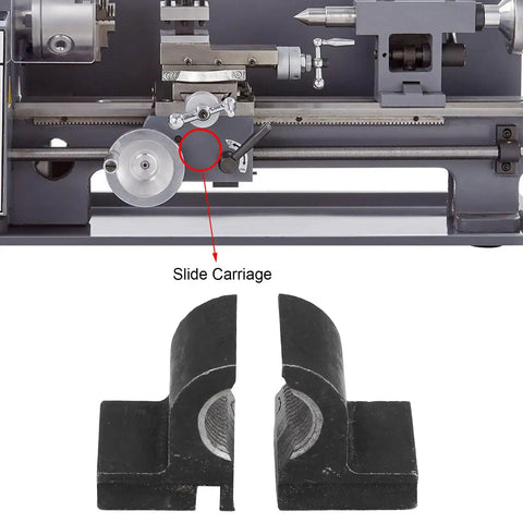 Split Half Nuts For Mini Lathes 16mm ID 1.5mm pitch 45 steel on slide carriage and lead screw for CJ18 0618 lathes.