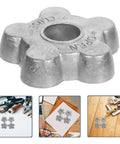 Heavy Duty Aluminum Gas Cylinder Handwheel Hexagonal Silver Valve Control Knob For Industrial Use Leak Reduction Grip Handle Replacement Kit, close-up