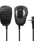 Compact Duty Shoulder Microphone For VX Series Walkie Talkies With Omnidirectional Pickup, 3.5mm Audio Jack, Rugged Radio Speaker Mic
