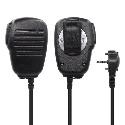 Compact Duty Shoulder Microphone For VX Series Walkie Talkies With Omnidirectional Pickup, 3.5mm Audio Jack, Rugged Radio Speaker Mic