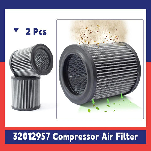 2 Pack Air Filter Replacement For Ingersoll Rand Compressor Built To Last With Tight Fit For 32012957 image showing two filters