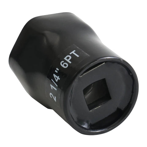 2 And A Quarter Inch Six Point Truck Wheel Bearing Socket For Axle Nut Socket Set Built Tough From Durable Steel With Black Powder Coat