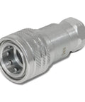 Two Sets Of 1/4 ISO 5675 Hydraulic Quick Connect Couplers With 1/4 NPT Threads, Hardened Steel, 5100 PSI Rating, 6.34 GPM Max Flow