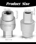 Aluminum Alloy Temperature Door Servo Coupling Replacement For Dodge Ram 1500 1999 To 2001 And Dodge Ram 2500 3500 1999 To 2002, dimensions showing.