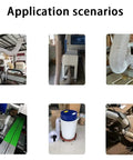 Heavy Duty 1 Meter Dust Collection Hose For Woodworking Gear And Shop Vac Tanks flexibly shown in various application scenarios.