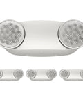4 Pack LED Emergency Lights With Battery Backup For Business, Dual Bug Eye Heads Adjustable, UL 924 Certified Commercial Fixtures