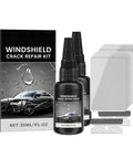 Upgraded Windshield Crack Repair Kit With Advanced Glass Repair Liquid, 30ml adhesive bottles, curing films, and blades
