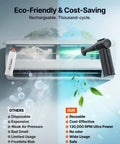 Comparison of air canister vs. Cordless Air Duster With 130000 RPM Ultra Power 8000mAh Battery highlighting benefits.