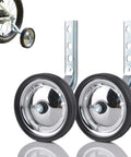 Adjustable Training Wheels For Kids Bike 14 16 18 Inches With Rust Resistant Steel Frame And Rubber Wheels Easy Install Pair