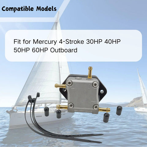 Mercury Outboard Fuel Pump Replacement For 30 HP 40 HP 50 HP And 60 HP Engines 899106T01 8M0141827 18 8866 Sierra Compatible