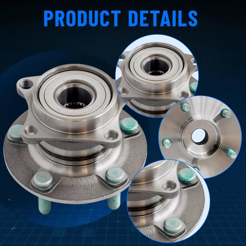 Rear Left And Right Wheel Hub And Bearing Assembly 512350 For Mazda CX 7 2007 2012 With 5 Lug AWD Only OE Quality Replacement