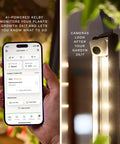 Vertical Hydroponics Garden System For Indoor Growing With Grow Lights Compact Smart Tower featuring AI monitoring on phone