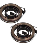 Two Pack Drill Press Return Spring Set for bench drills, quill feed coil spring assembly, compatible with most drill presses