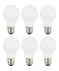 TruWave Natural Series A19 LED Light Bulb 75W Equivalent, Ultra Efficient 11W, 1100 Lumens, Dimmable Frosted Soft White 2700K, 6 Pack