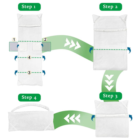 Oversized Lounge Chair Towel Cover Pack Of 2 With Pockets For Pool Beach Garden And Patio Chaise Lounge Covers 85 X 30 Inches White Terry Cloth For Spa And Poolside Relaxation At Home folded steps