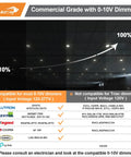 12 Inch Canless LED Recessed Downlight With Junction Box dimming compatibility chart for 0-10V and Triac dimmers.