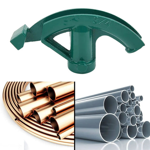 Smooth Bend 21mm Pipe Bender Manual Tube Bending Tool For Copper Aluminum Steel PVC with copper and steel tubes.