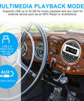 Waterproof Marine Boat Stereo Receiver With IPX5 Water Resistance And UV Coating HD LCD Display in yacht dashboard