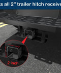 Heavy Duty American Flag Trailer Hitch Cover For 2 Inch Receivers With Pin And Clip Black Metal Shield Protects Your Hitch