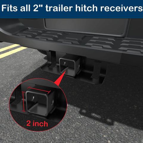 Heavy Duty American Flag Trailer Hitch Cover For 2 Inch Receivers With Pin And Clip Black Metal Shield Protects Your Hitch