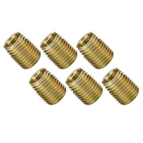 20 Pcs Self Tapping Thread Inserts Made With Tough Carbon Steel And Yellow Zinc Plating for screw repair in various projects.