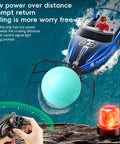 High Speed RC Boat For Pool And Lake With 2.4Ghz Remote 120 Minutes Playtime LED Lights Low Battery Alarm