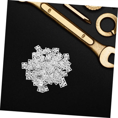 Lil Copper Miniature Hinges With Screws Pack Of 100 For Dollhouses And Tiny Boxes 10x8mm Silver Finish Hinges beneath gold tools