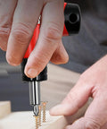 Garosa T Handle Preset Torque Wrench Pro Slip Click Tool For Electrical Repair Workshop Stainless Steel 5Nm 1/4 Inch Hex with bits in use.