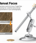 USB C Digital Microscope For Dope Close Ups With 10X To 200X Zoom, Ultra Portable Handheld Camera With 8 LED Lights And Rotating Metal Stand