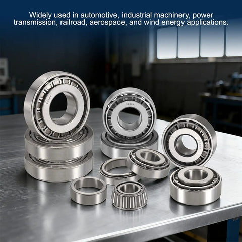 Heavy-Duty Tapered Roller Bearing Cone And Cup Set For High-Load Industrial And Auto Use, 1.36-Inch Bore, 2.83-Inch Outer Diameter