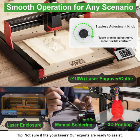 100W Solder Fume Extractor With 180 To 210 Cubic Meters Per Hour Strong Suction, High Efficiency HEPA Filter, Odor And Smoke Absorber, Ultra Quiet Solder Fume Extractor For 5W And 10W Laser Cutters, Engraving, Welding, And 3D Printing in various usage scenarios