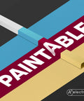 630 Inch White Cable Raceway Kit For Wall Cord Management with paintable covers in various colors.