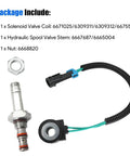 Beefed Up Solenoid Valve Coil And Hydraulic Spool Valve Stem Element Kit For Bobcat Skid Steer Loaders 653 751 753 763 773 863 864 883 963 S175 S185 S205 T250 T300 T320 Replaces 6309311 6667687 Durable Hydraulic Parts
