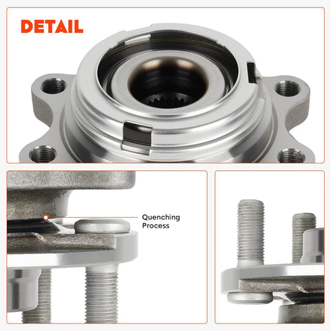 Front Wheel Bearing Hub Assembly For 2007 2012 Nissan Altima 2.5L With 5 Lug 4 Wheel ABS Replacement 513294 close-up details
