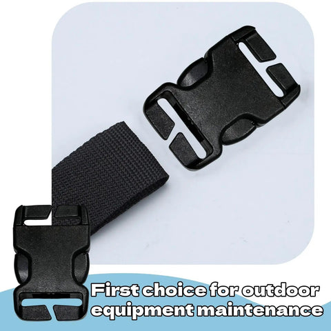 Notched Quick Release Buckle Set 8 Pack No Sew Bag Clips Replacement Plastic Fasteners For Backpacks Straps And Outdoor Gear Repair