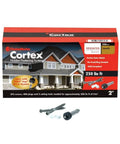 2 Inch Trim Screw For PVC And Exterior Trim Boards package with 250 linear foot coverage, displayed with screws and plug system