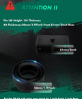 Infographic showing kit thickness for 3 Inch Front And 2 Inch Rear Leveling Lift Kit For Ram 2500 2011 3500 2011 Dodge Ram 1500 2002 2008