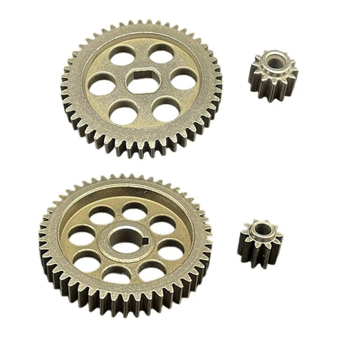 48 To 51 Mm Chainsaw Gear For Lawn Mower Corner Hole Assembly Power Transmission Heavy Duty Metal Gear With High Strength Alloy For Precise Power Transfer Easy Install Durable Replacement Component showing front view of gears