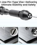 Pro Grade Precision Micro Drill Bit Set With 26 Pcs HSS And Carbon Steel Bits 0.5 To 3.2 mm Pin Vise Hand Drill Kit detail
