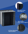 PID Temperature Controller With Dual Output Relay And SSR, LCD Display, shown with ultra-thin design, copper screws, and fade-free black.