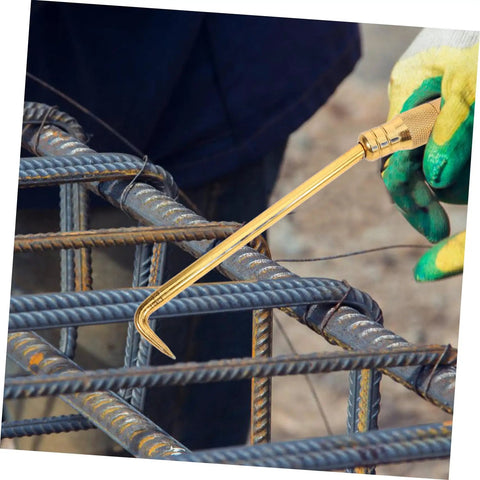 Portable Wire Tie Tool With Non Slip Handle For Quick And Easy Tying On Fences And Construction Sites on rebar