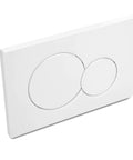 Dual Flush Actuator Plate For Concealed Cisterns Alpine White Wall Mount Toilet Flush Plate Easy Install With Dual Buttons For UP300 UP320 UP720 Series