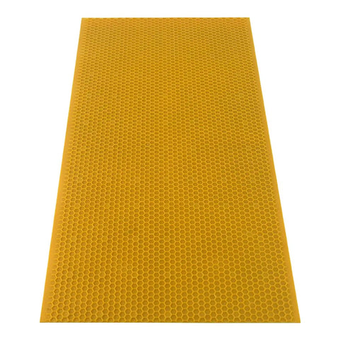 Beekeeping Essentials Waxed Foundation Sheets 8.5 Inch Deep, 20 Pack for Beehive Frames, Beeswax Coated Plastic Foundation