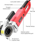 Workhorse Electric Pipe Threader Running A Mighty 2300W Motor With Easy Change Dies For Half To Two Inch Pipe, showing controls and aluminum machine head.