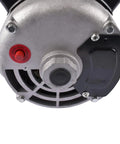 Back view of 5HP Air Compressor Electric Motor 230V 22A Single Phase 3450RPM 56HZ Open Drip Proof Frame with shaft
